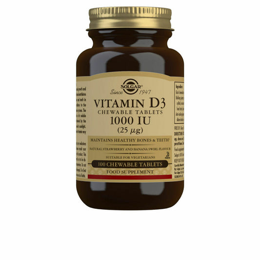 Vitamine D3 (Cholecalciferol) Solgar 1000 iu (100 tabletten)