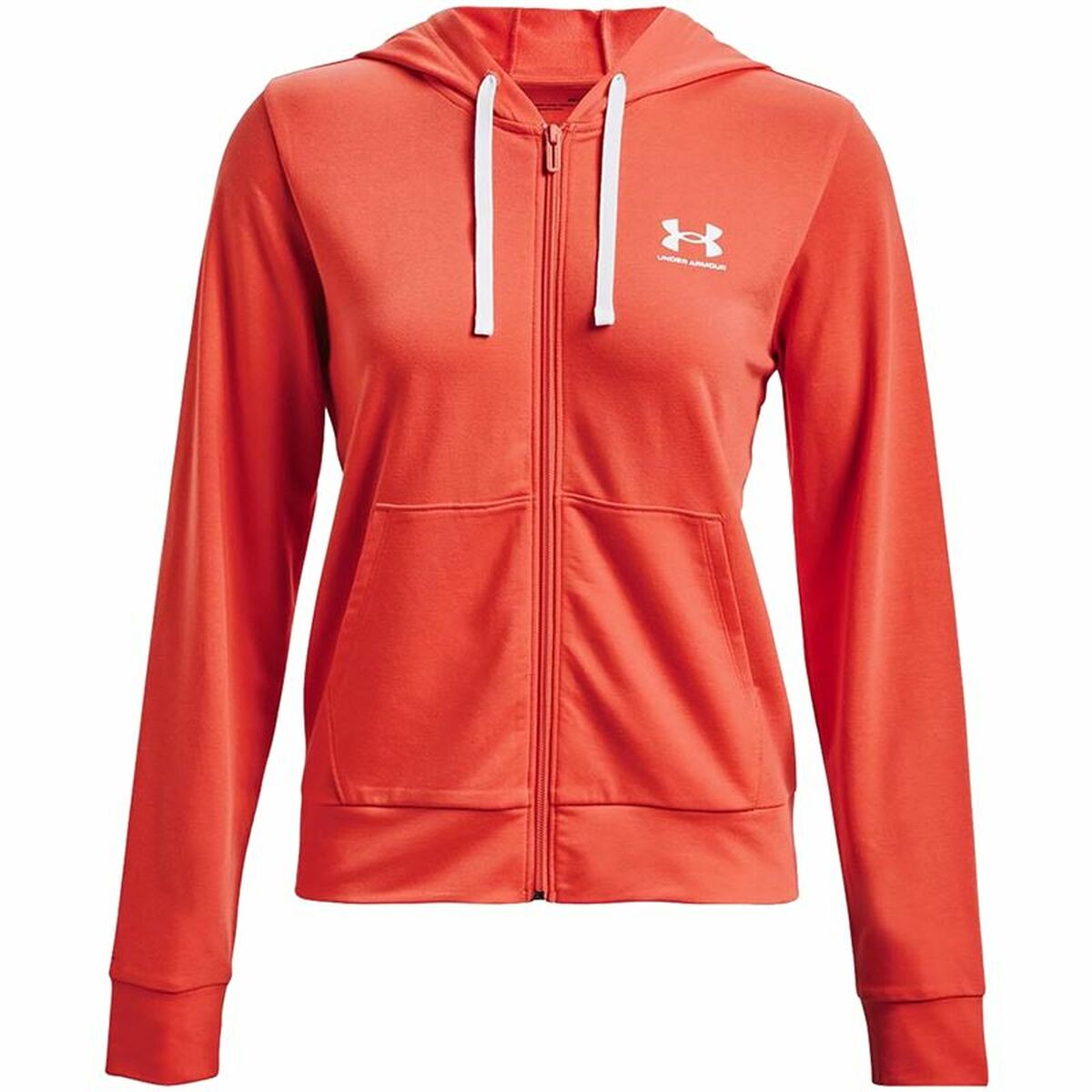 Dameshoodie met Rits Under Armour Rival Terry