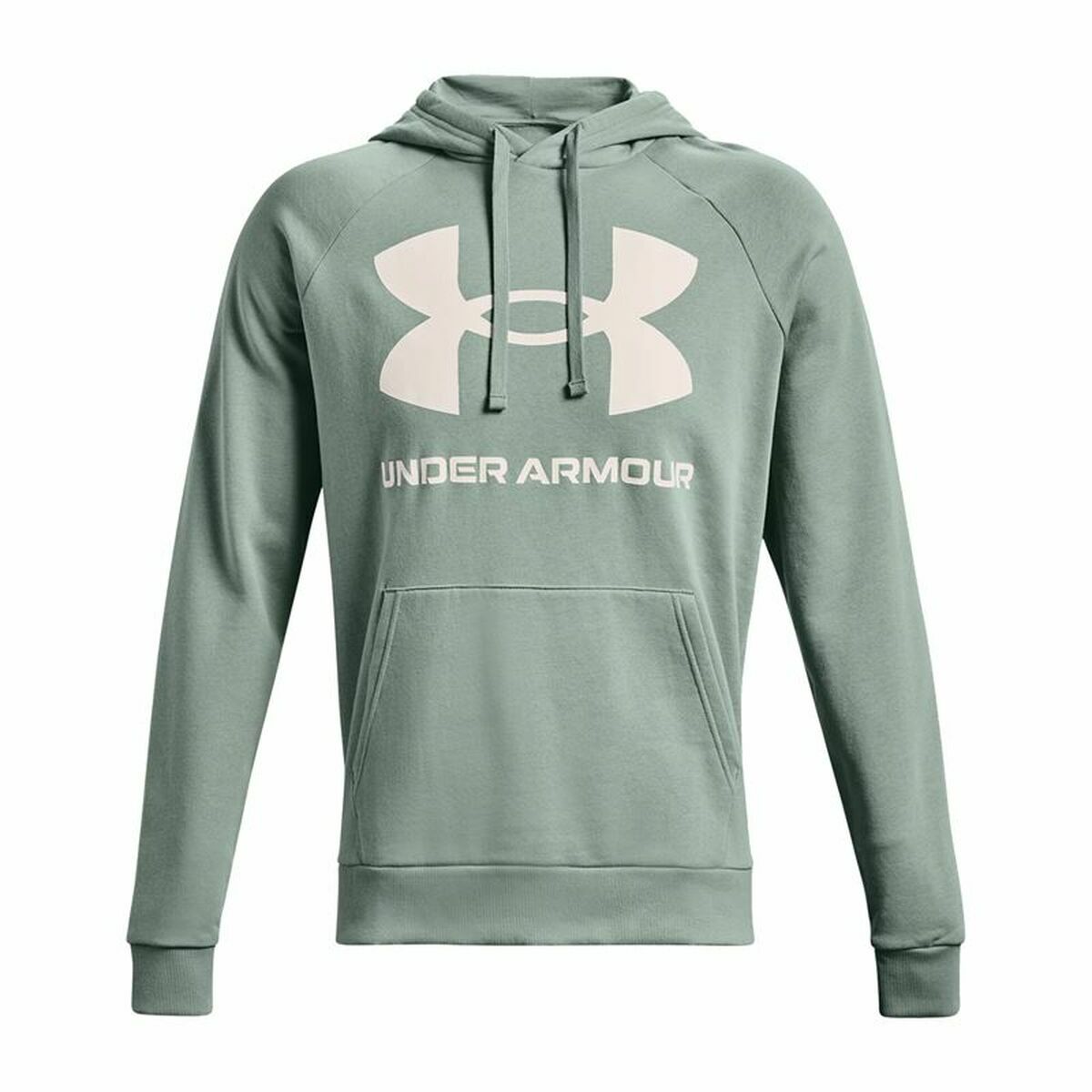 Herenhoodie Under Armour Rival Big Logo Groen