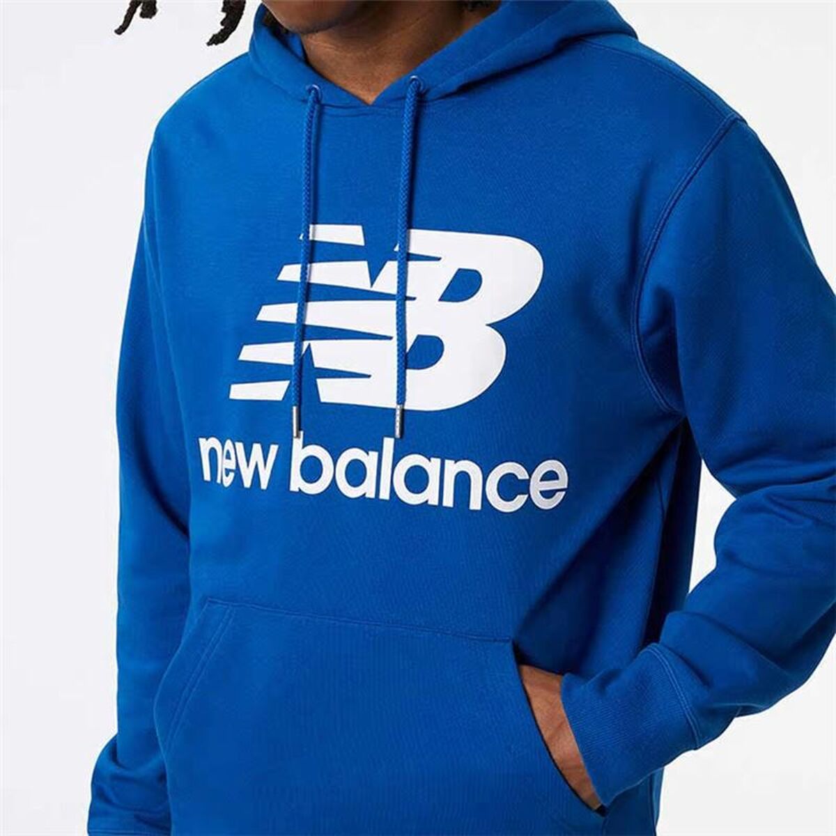 Herenhoodie New Balance Blauw