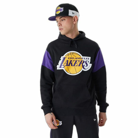 Uniseks Hoodie New Era NBA Colour Insert LA Lakers Zwart