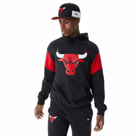 Uniseks Hoodie New Era NBA Colour Insert Chicago Bulls Zwart