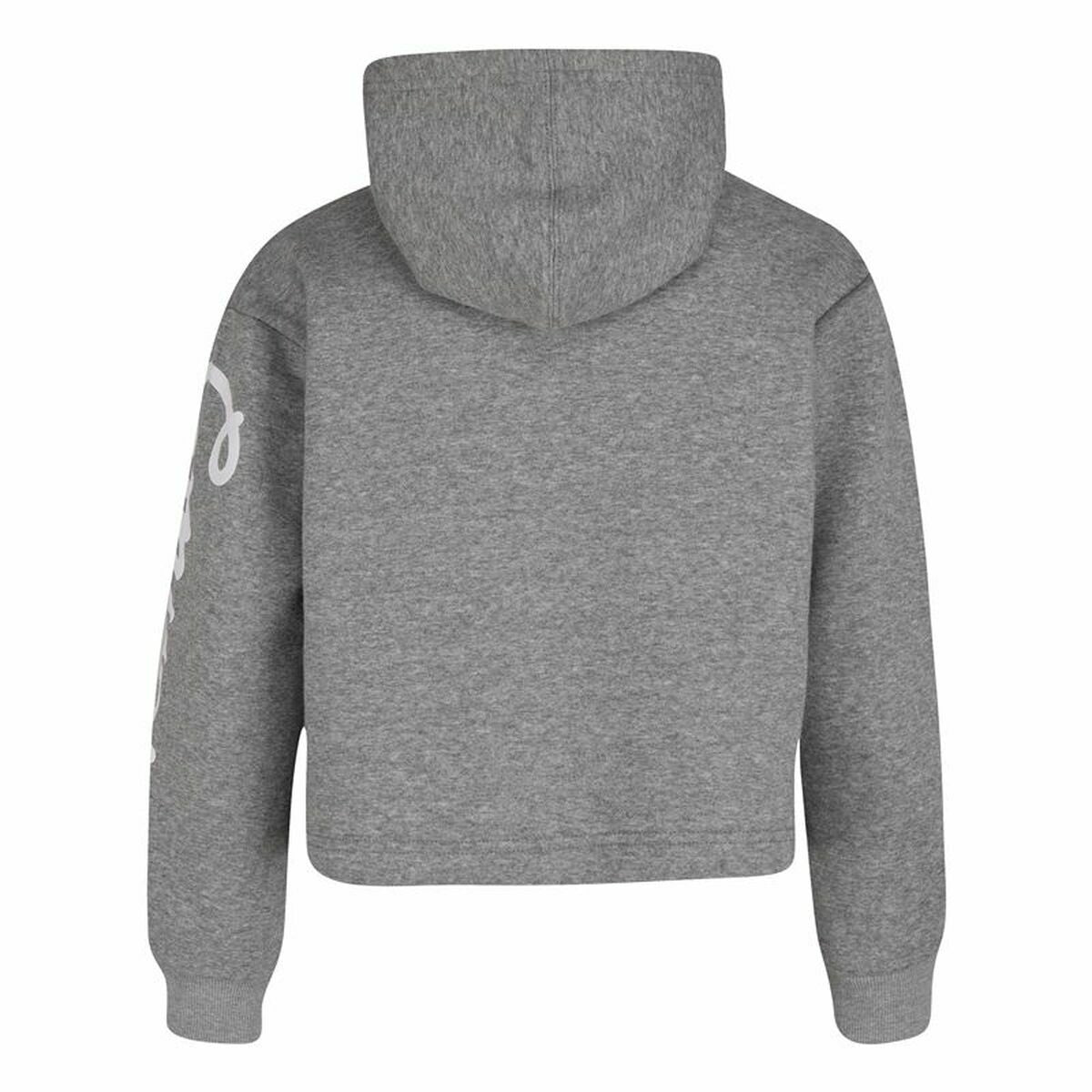 Uniseks Hoodie Converse Chuck Patch Crop G Donker grijs