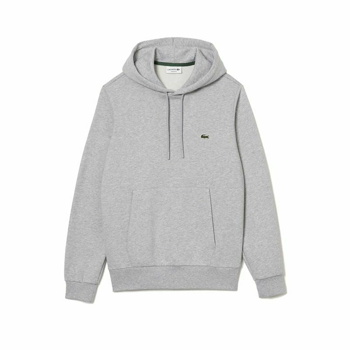 Herenhoodie Lacoste Ecologisch Lichtgrijs