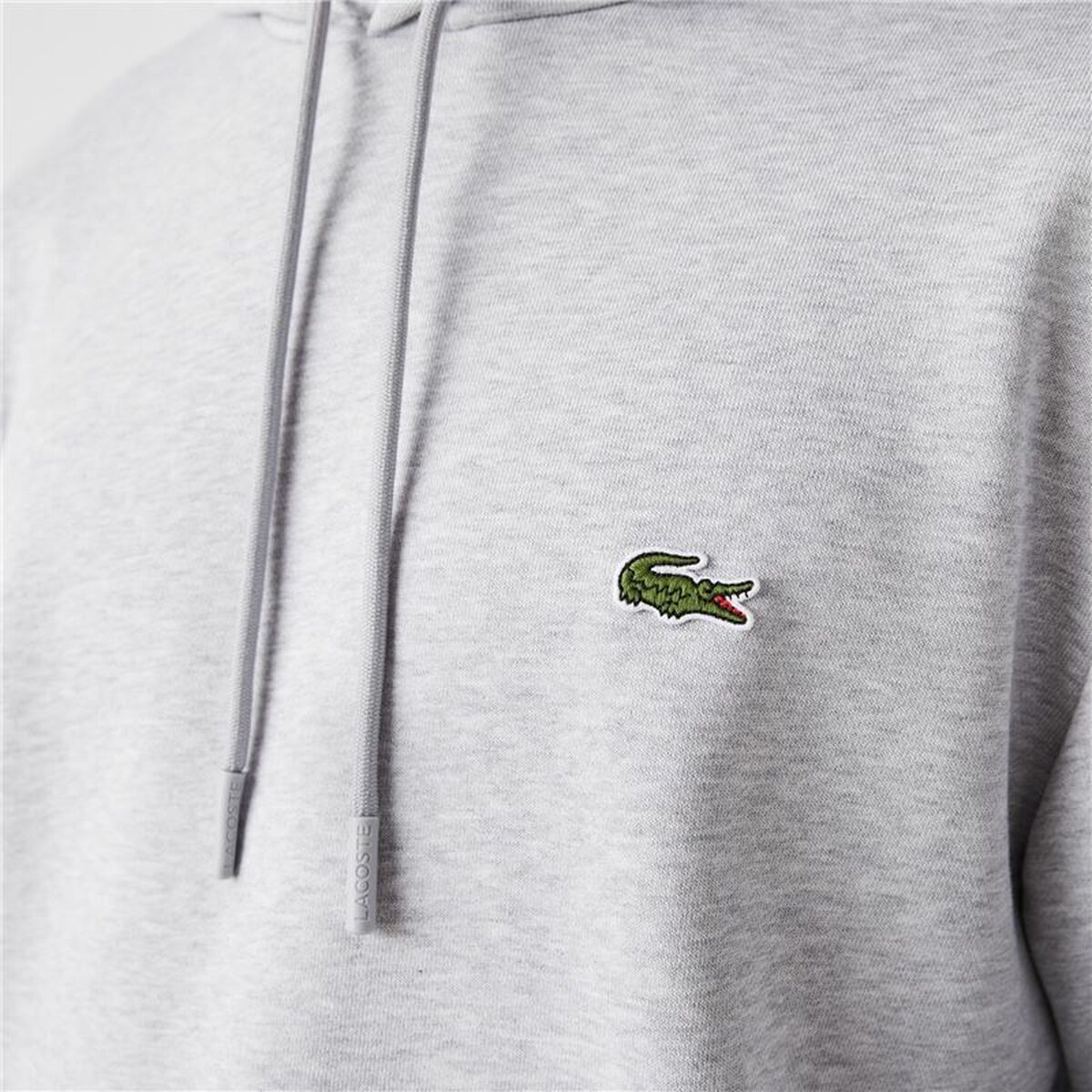 Herenhoodie Lacoste Ecologisch Lichtgrijs