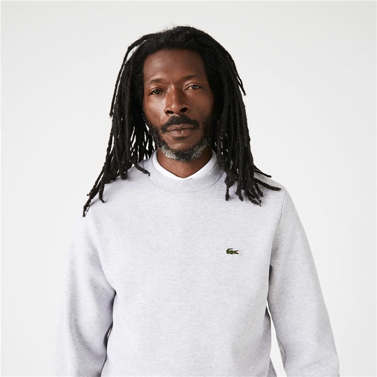 Herensweater zonder Capuchon Lacoste Lichtgrijs