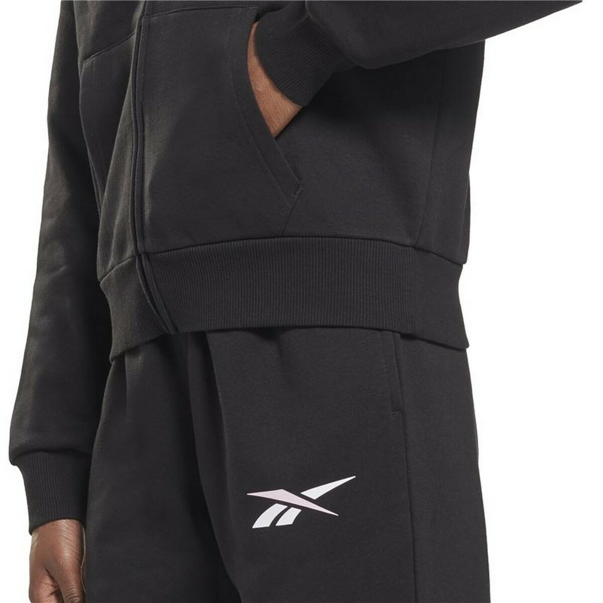 Sportjack voor dames Reebok Training Essentials Vector Full-Zip Zwart