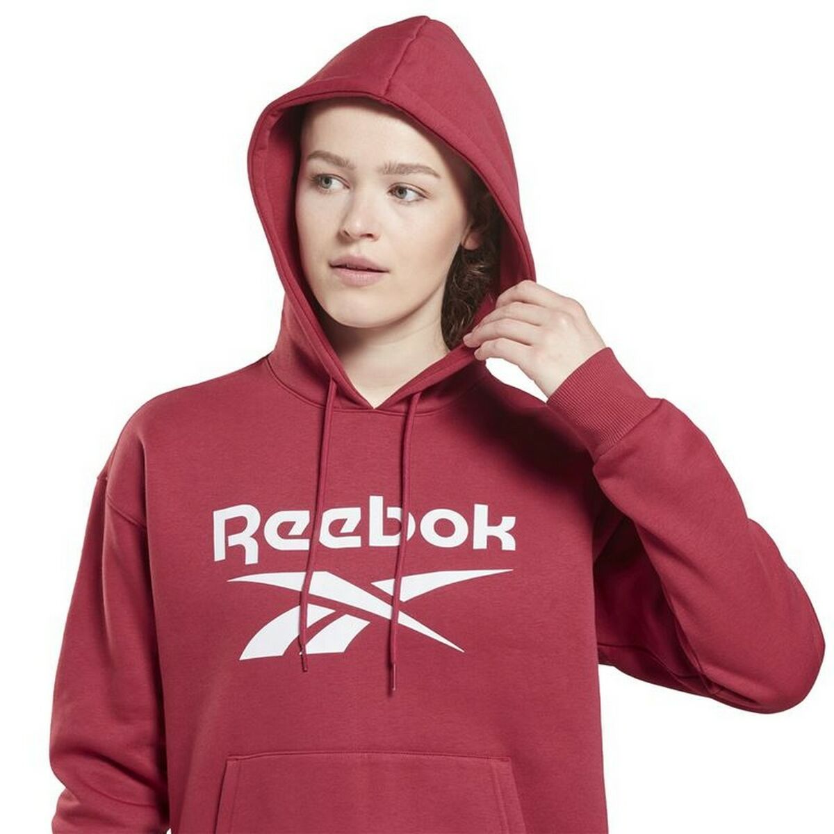 Dameshoodie Reebok Identity Rood