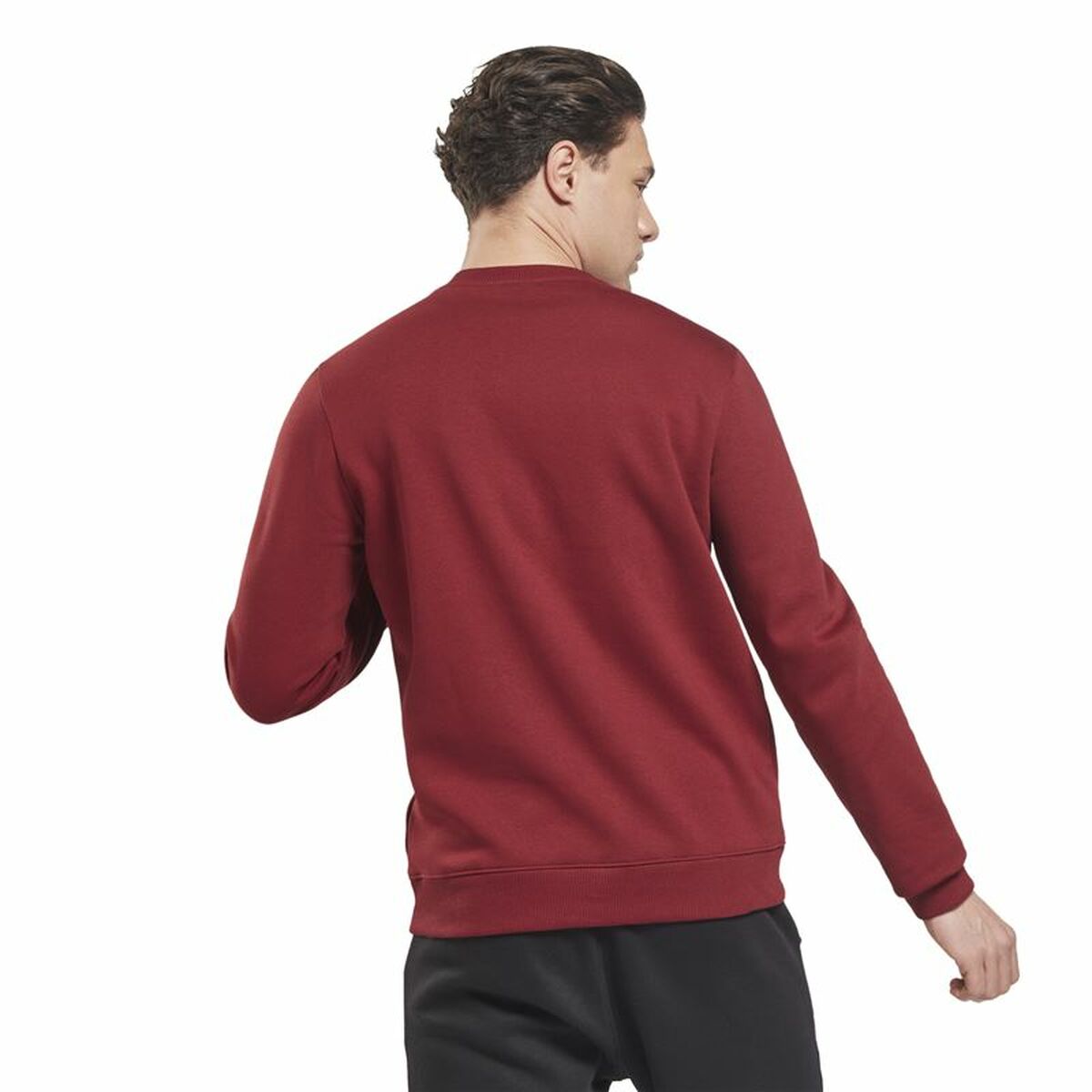 Herensweater zonder Capuchon Reebok Vector Crew Kastanjebruin