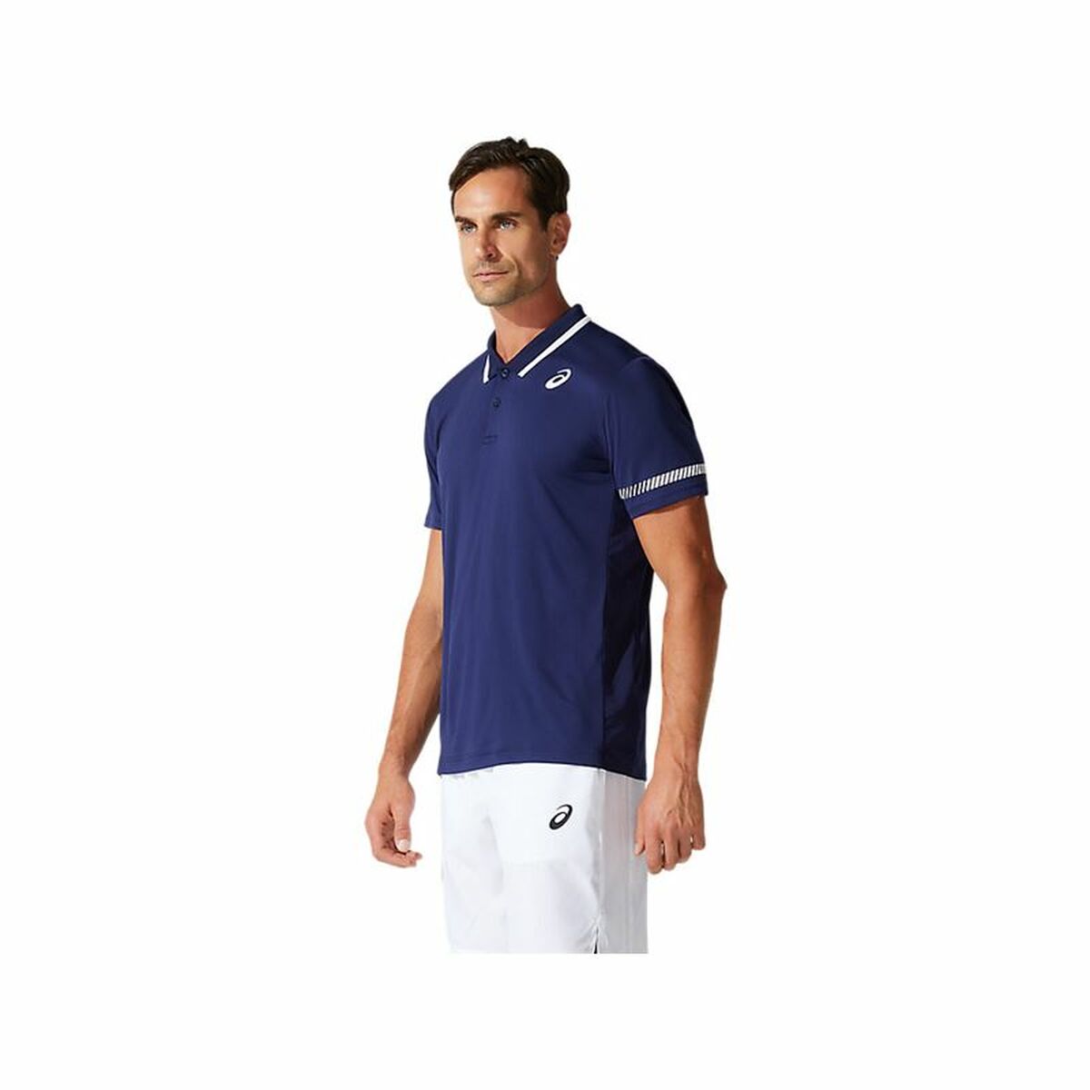 Herenpolo met Korte Mouwen Asics Court Donkerblauw