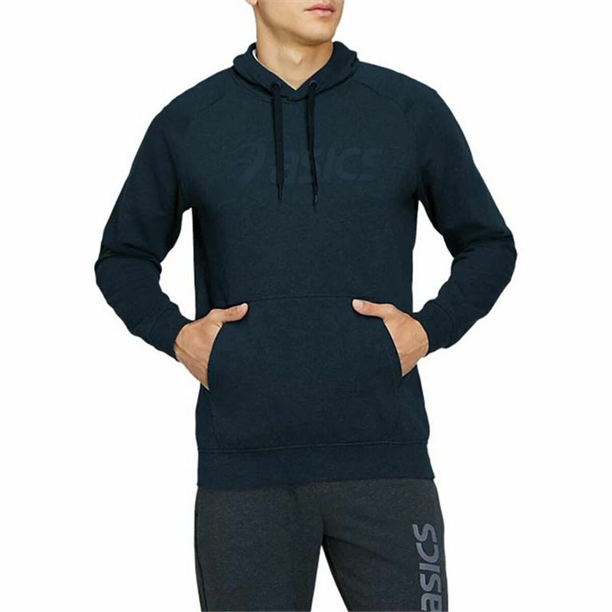 Herenhoodie Asics Big Oth Donkerblauw