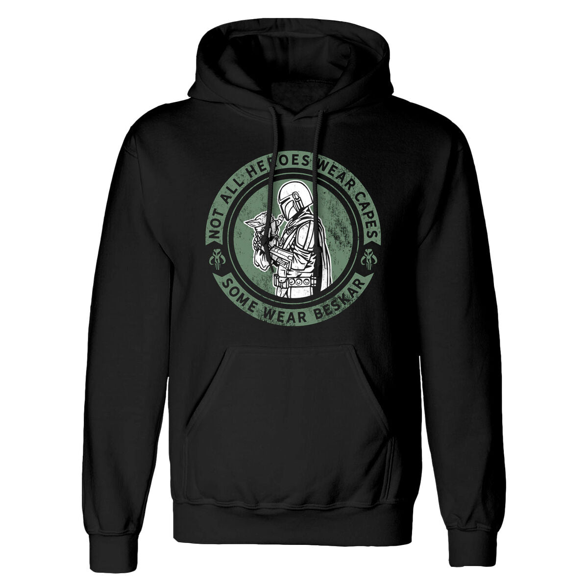 T-Shirt met Korte Mouwen The Mandalorian Wear Beskar Zwart Uniseks
