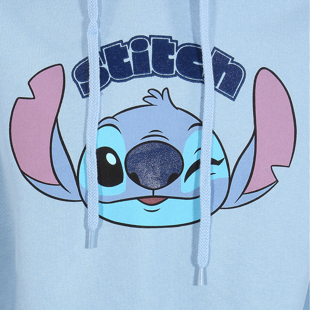 Uniseks Hoodie Stitch Cute Face Blauw