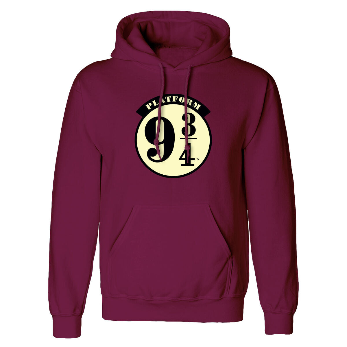Uniseks Hoodie Harry Potter Platform 9 and 3 Quarters Bordeaux