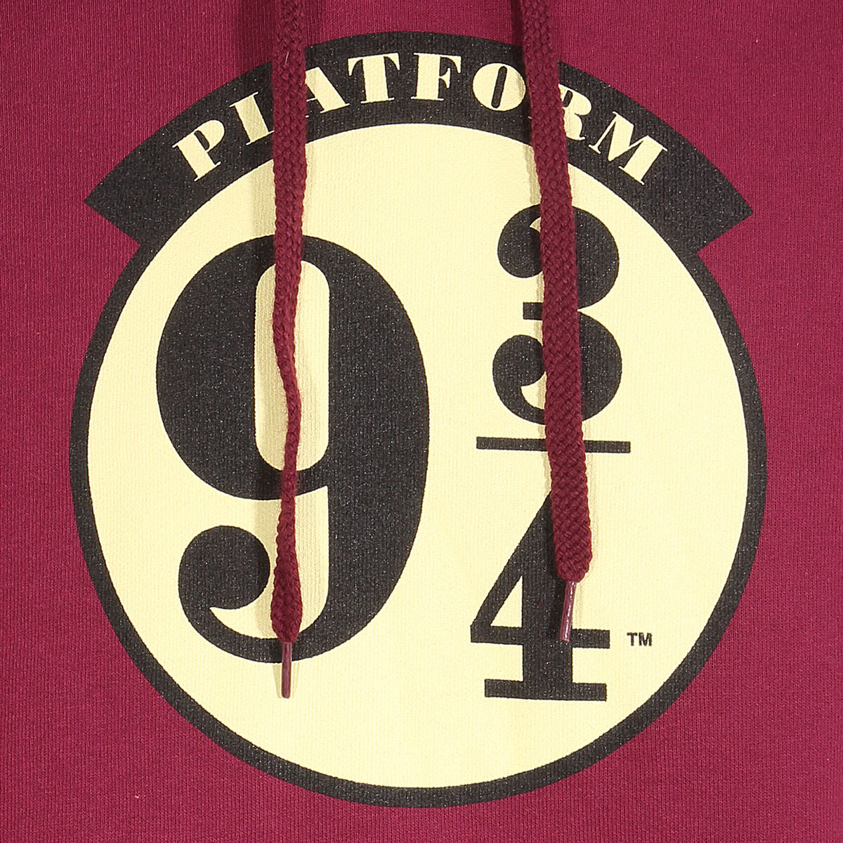 Uniseks Hoodie Harry Potter Platform 9 and 3 Quarters Bordeaux