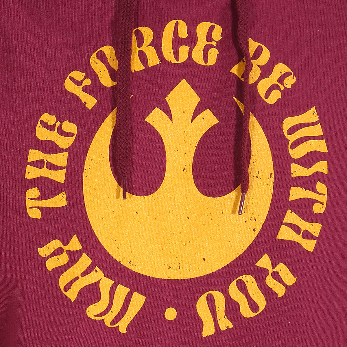 Uniseks Hoodie Star Wars May The Force Be With You Bordeaux