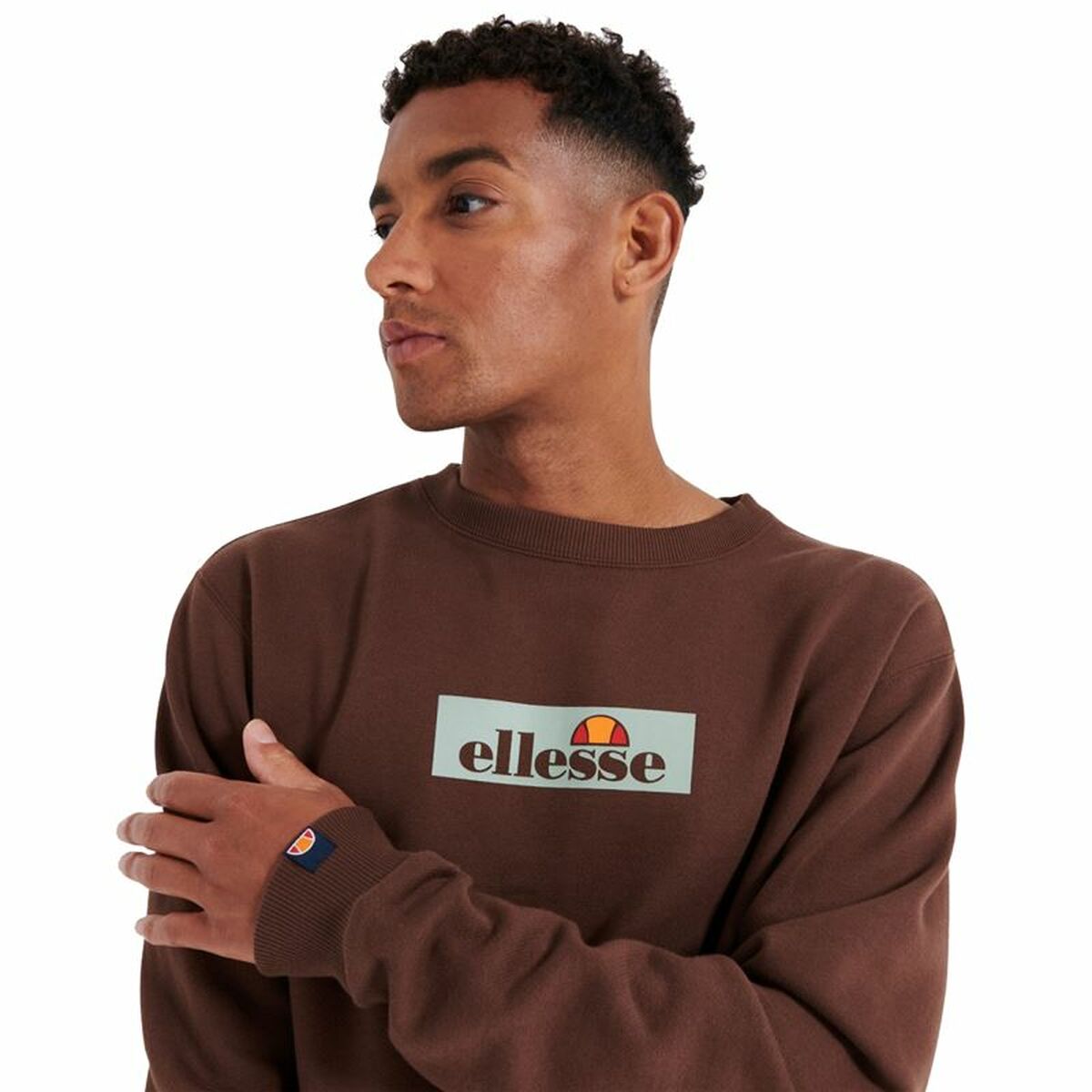 Herensweater zonder Capuchon Ellesse Tablido Bruin