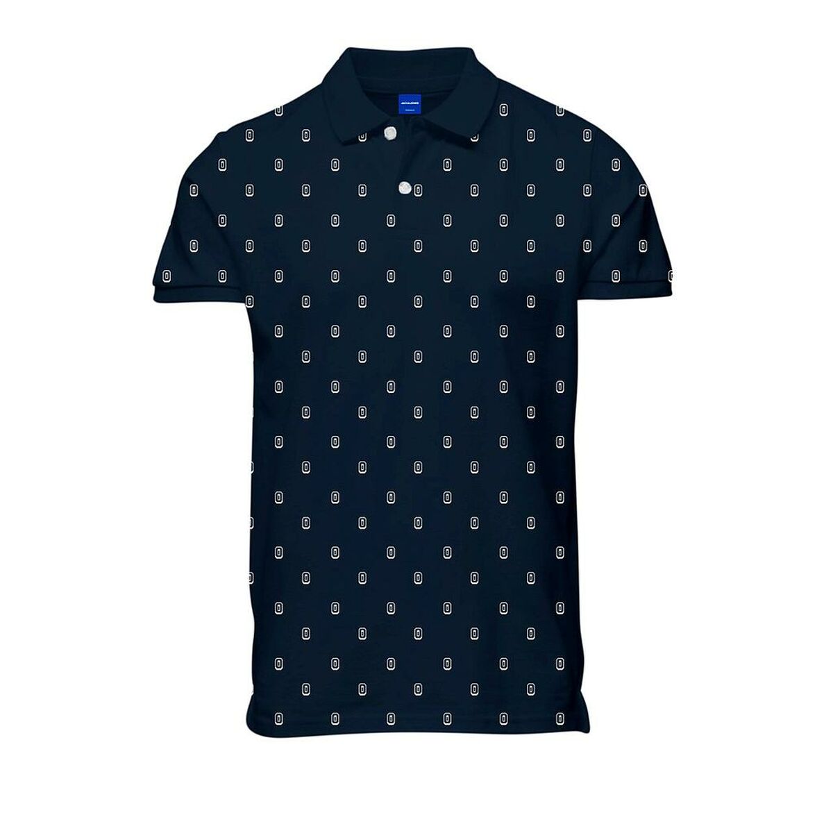 Herenpolo met Korte Mouwen JORCOLLECT Jack & Jones SS FST 12232663 Marineblauw