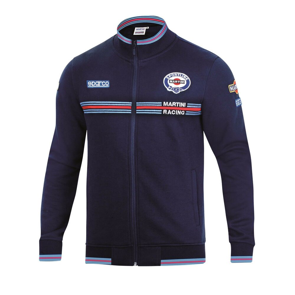 Herensweater zonder Capuchon Sparco MARTINI RACING Maat L Marineblauw