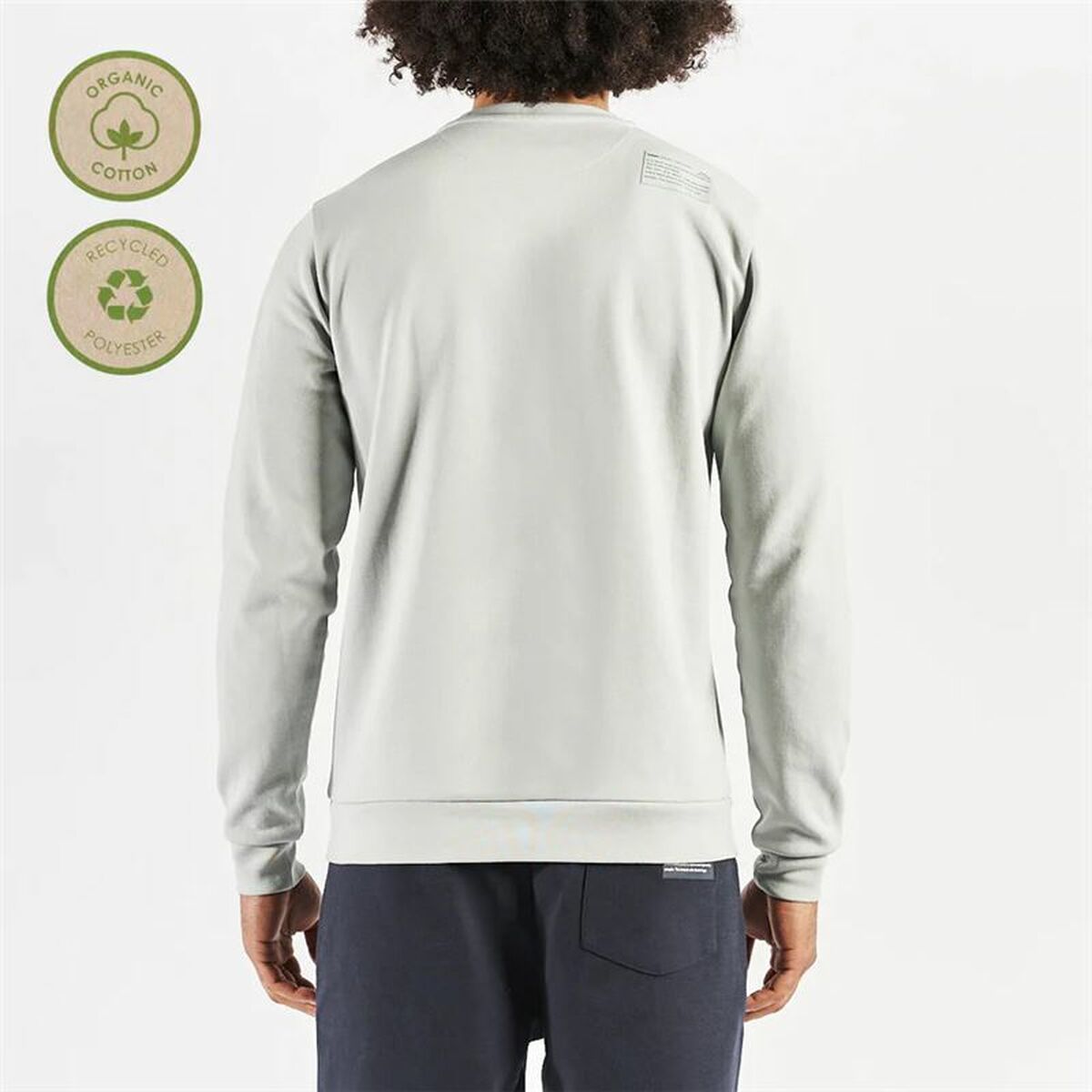 Herensweater zonder Capuchon Kappa Grijs