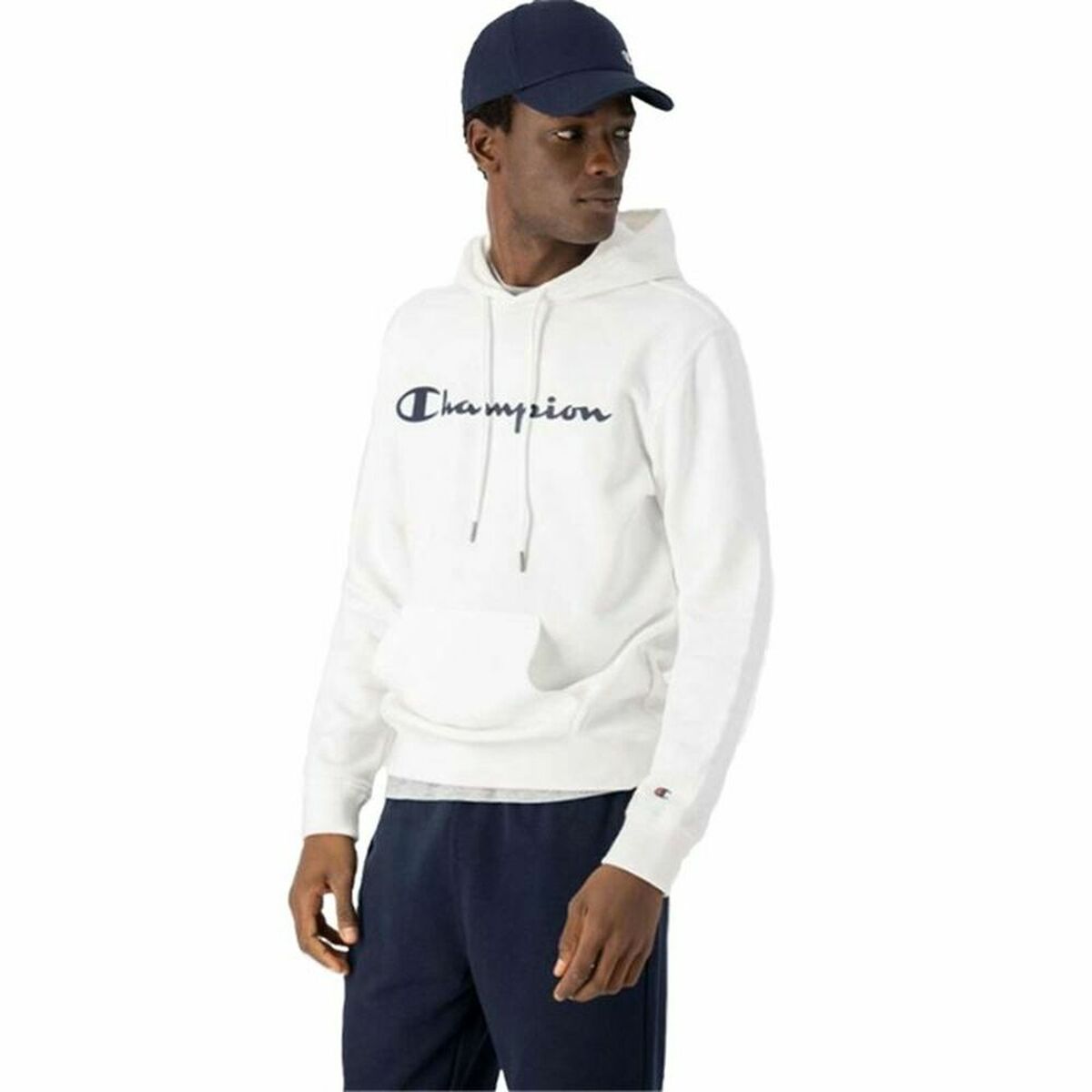 Herenhoodie Champion Hooded Sweatshirt M Wit
