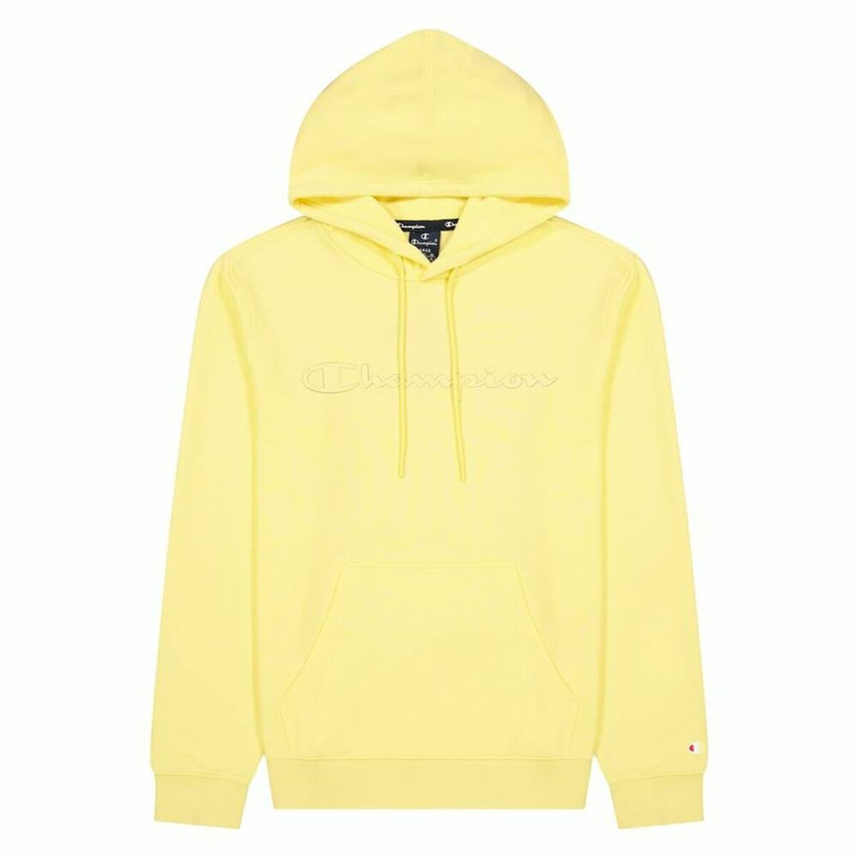Hoodie Champion Script Logo Hoodie M Geel