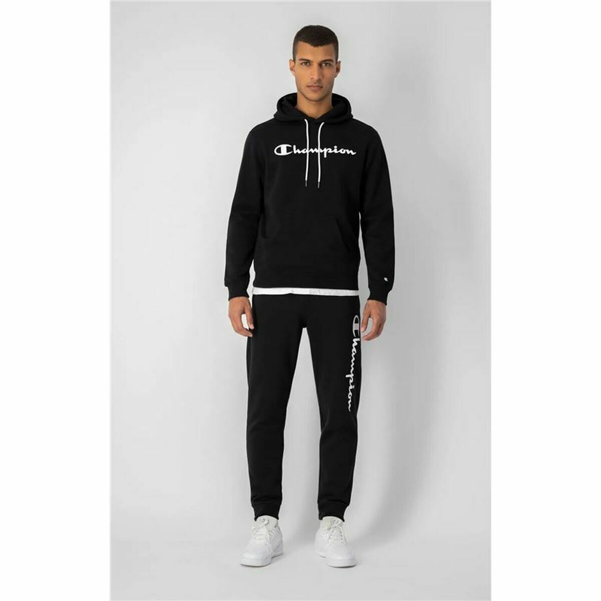 Herenhoodie Champion Zwart