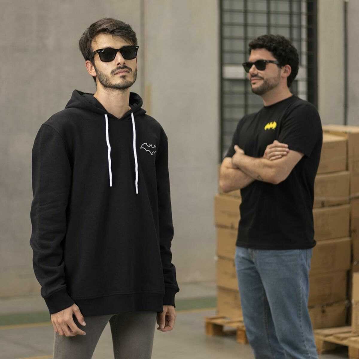 Herenhoodie Batman Zwart
