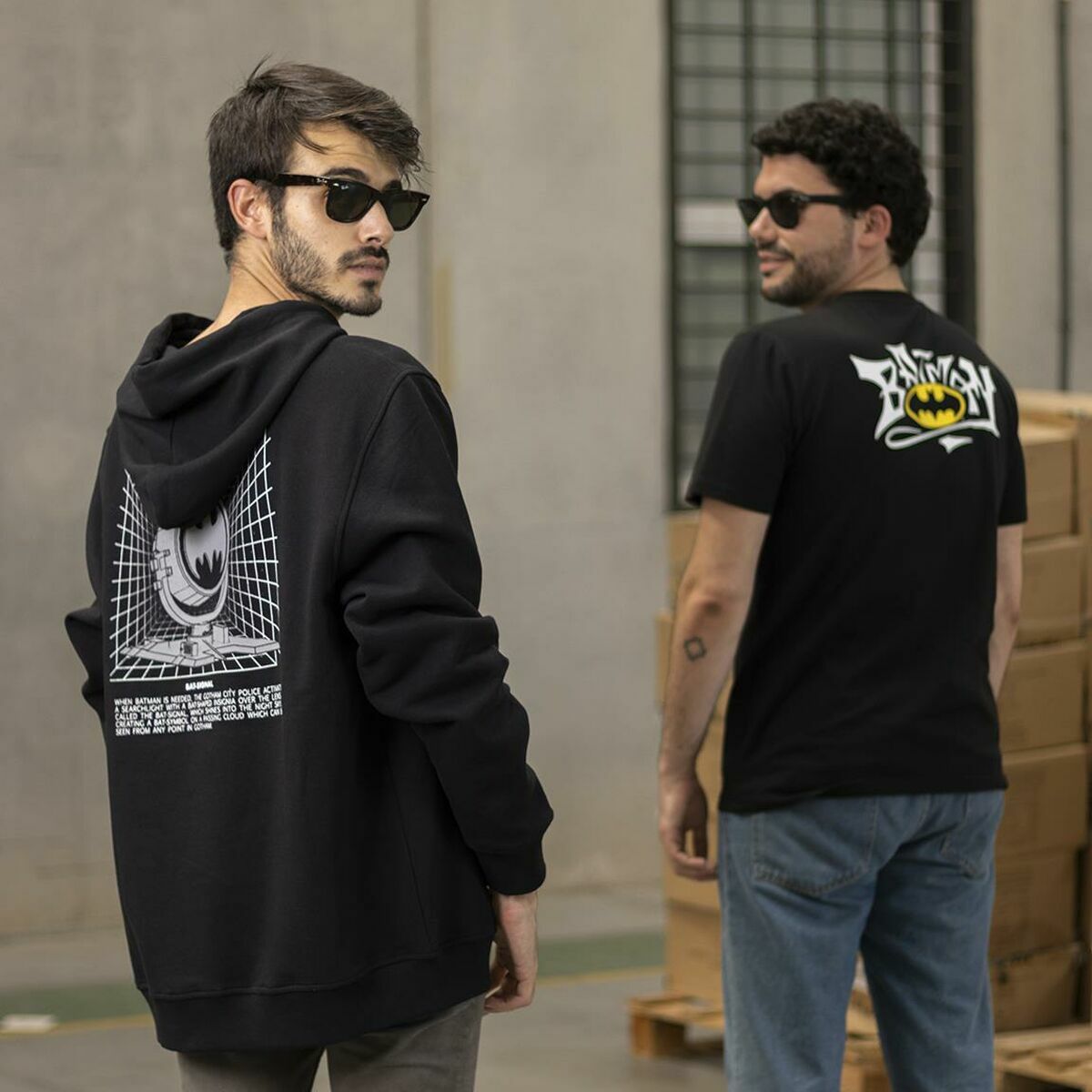 Herenhoodie Batman Zwart