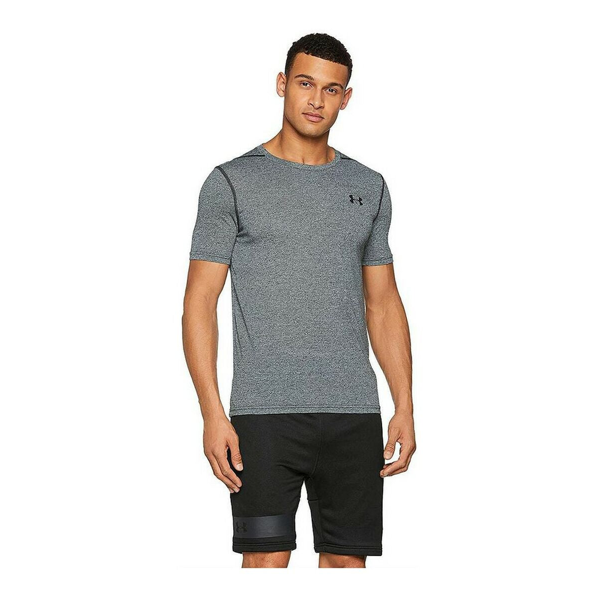 Compressie-t-shirt voor heren met korte mouwen Under Armour 1289588-006  Grijs