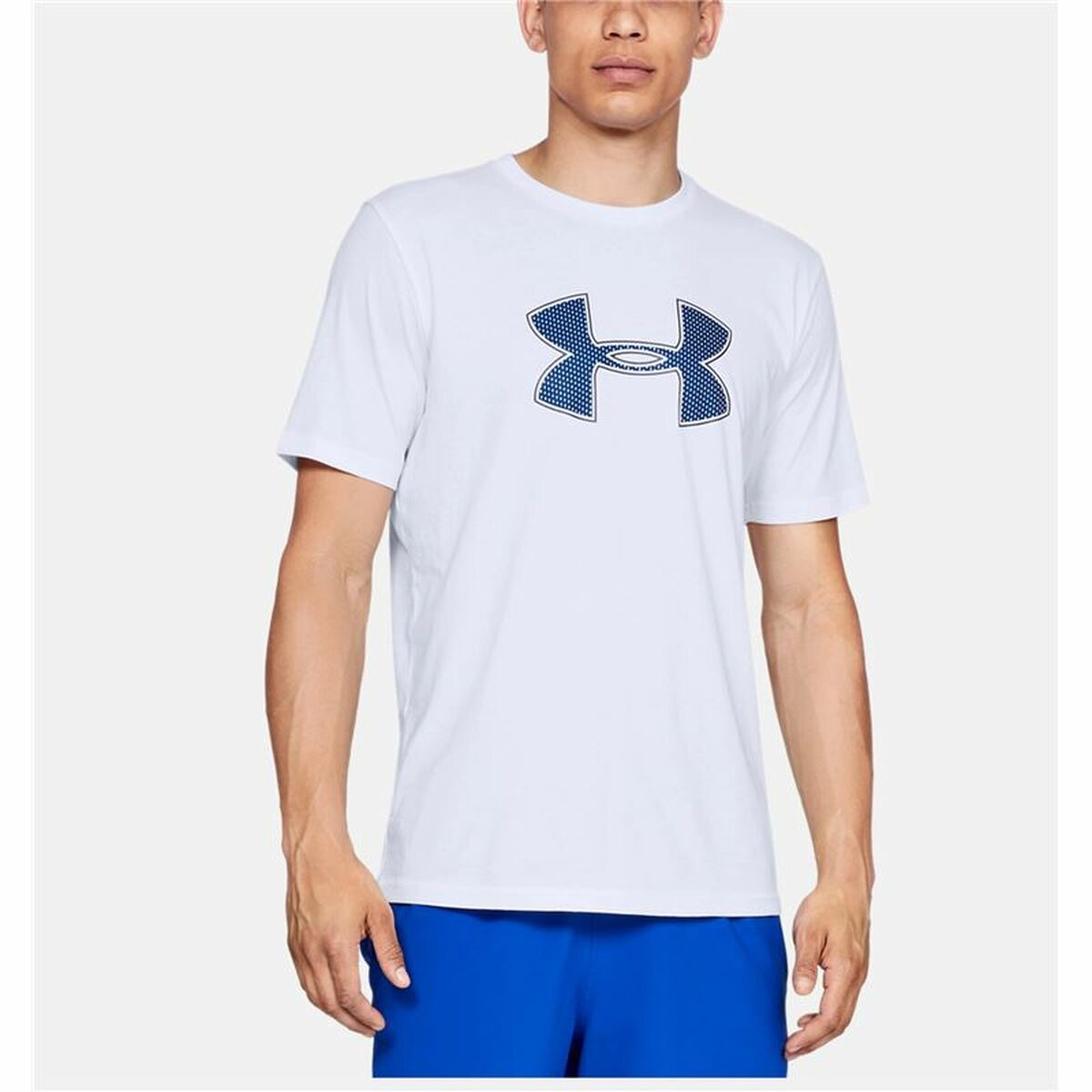 Heren-T-Shirt met Korte Mouwen Under Armour Fleece Big Logo Wit