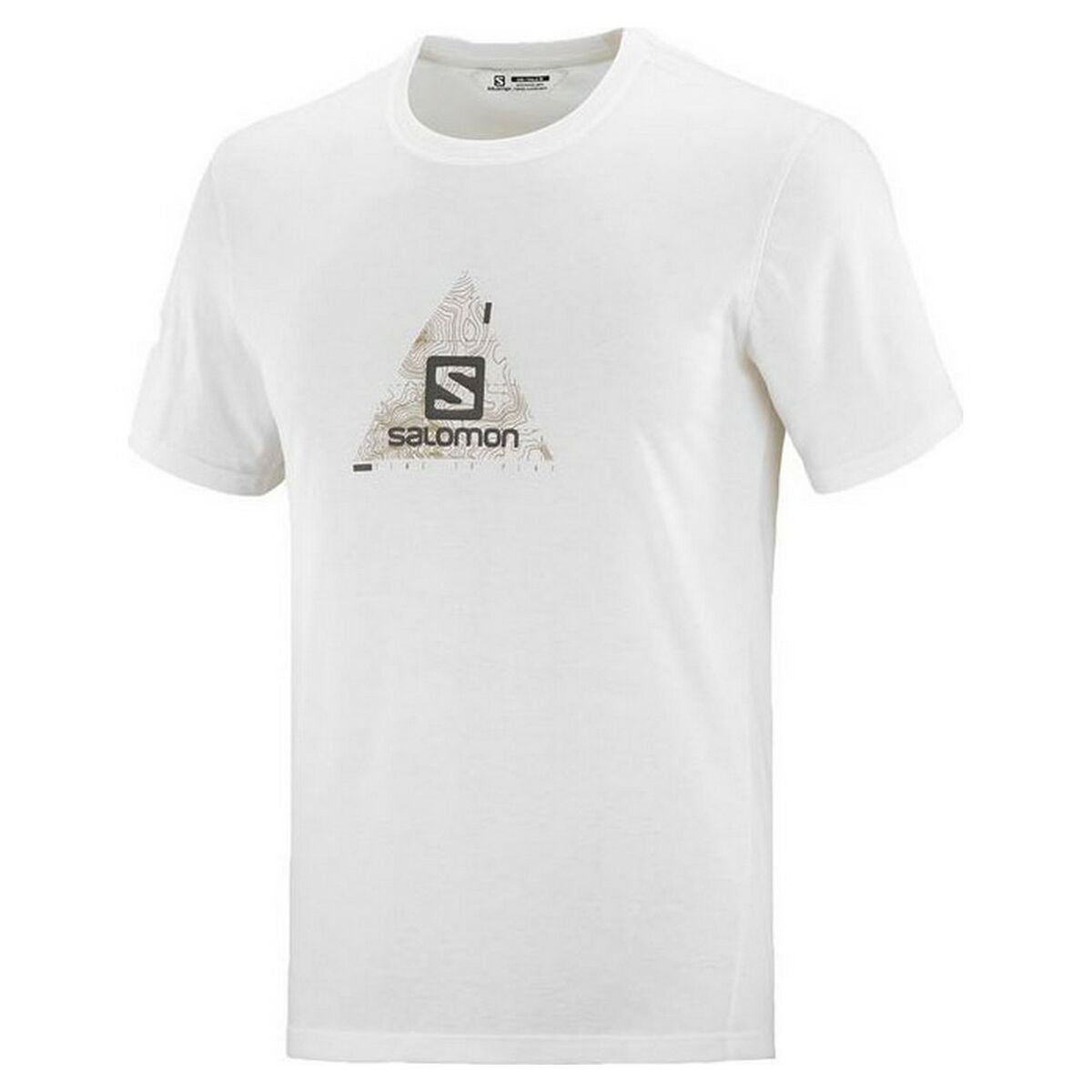 Heren-T-Shirt met Korte Mouwen Salomon Explore Blend Wit