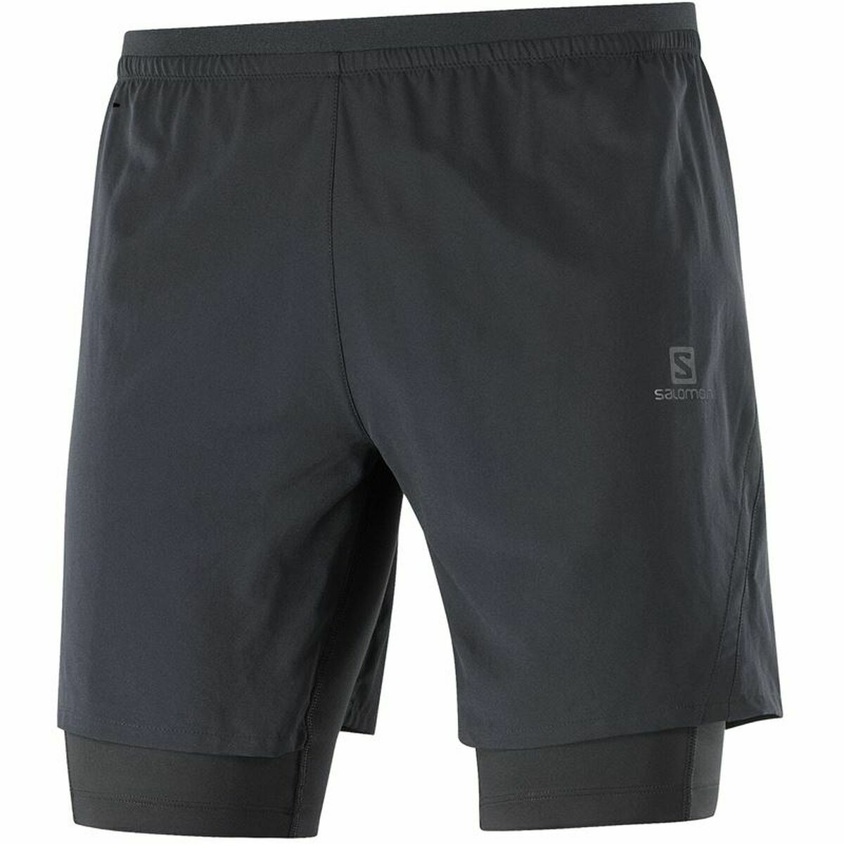 Sportbroekje voor heren Salomon Cross Twinskin Zwart