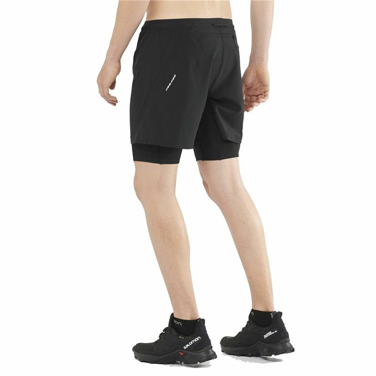 Sportbroekje voor heren Salomon Cross Twinskin Zwart