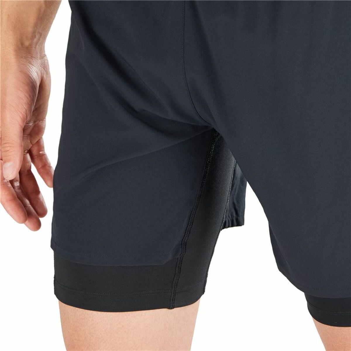 Sportbroekje voor heren Salomon Cross Twinskin Zwart