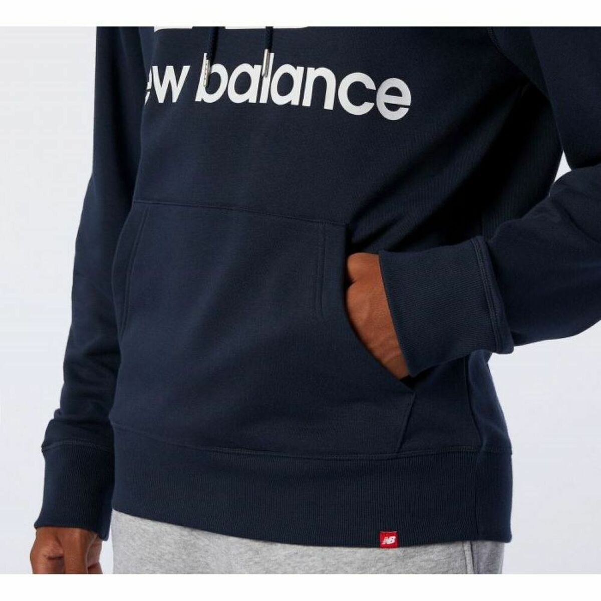 Herenhoodie New Balance MT91548 Marineblauw