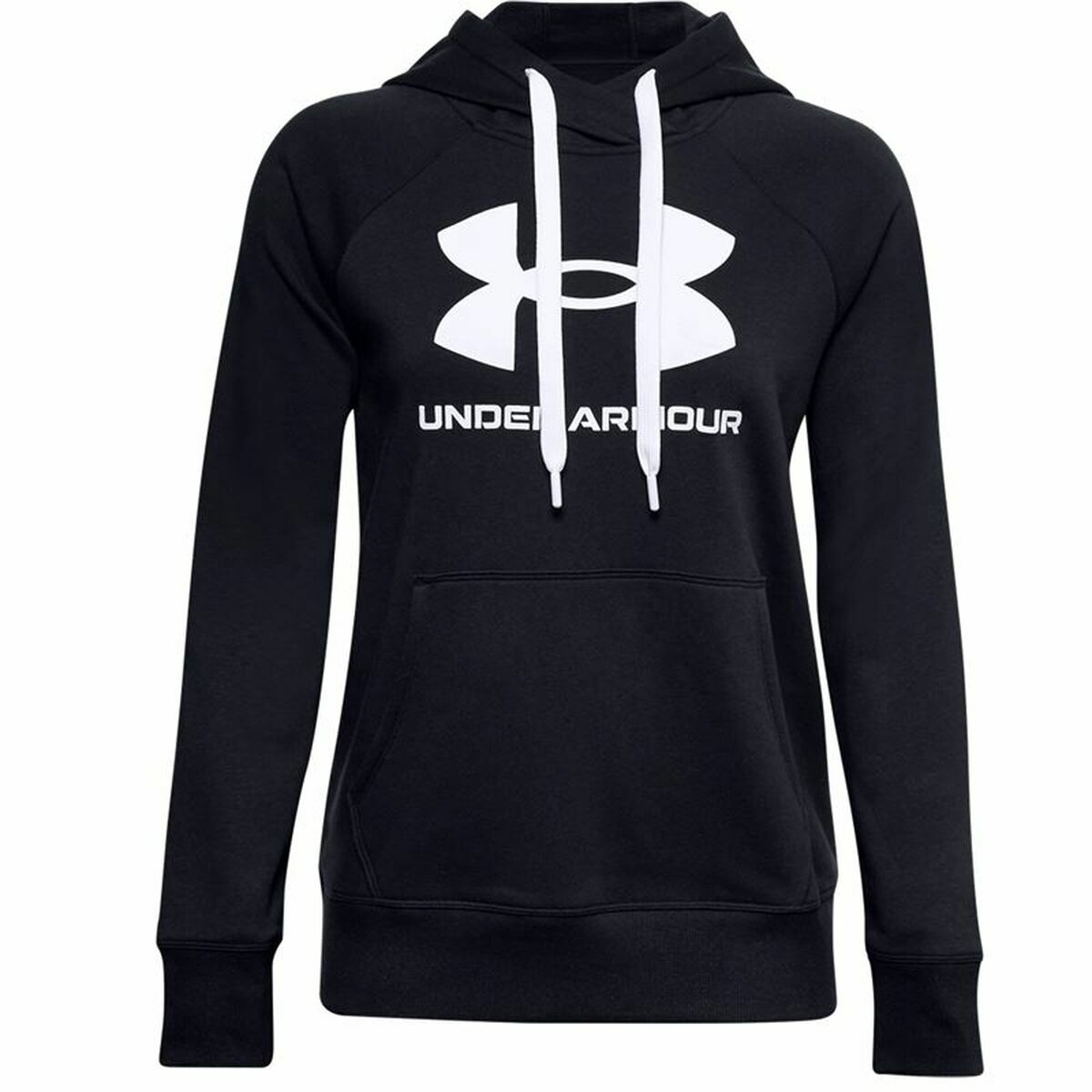 Dameshoodie Under Armour Rival Fleece Zwart
