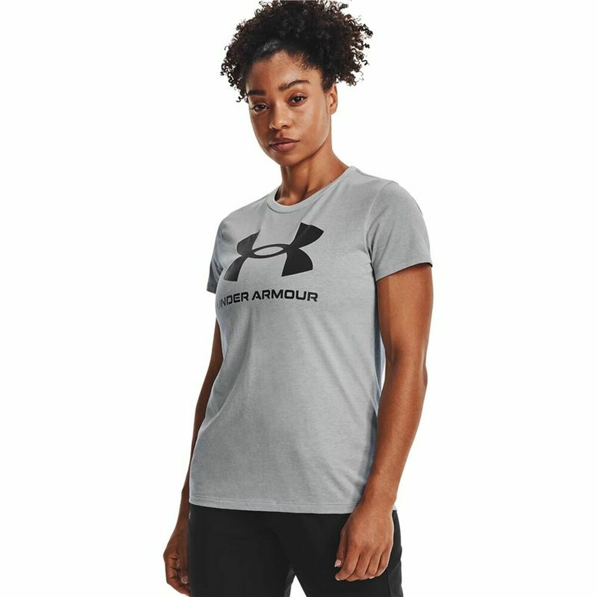 Heren-T-Shirt met Korte Mouwen Under Armour Sportstyle Lichtgrijs