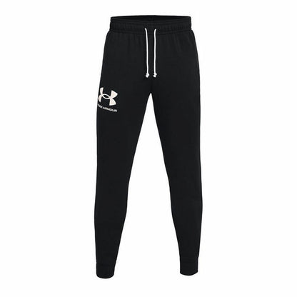 Lange sportbroek Under Armour Rival Terry Jogger Zwart Mannen