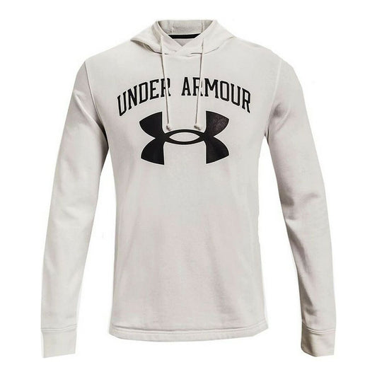 Herenhoodie Under Armour Rival Fleece Big Logo Wit