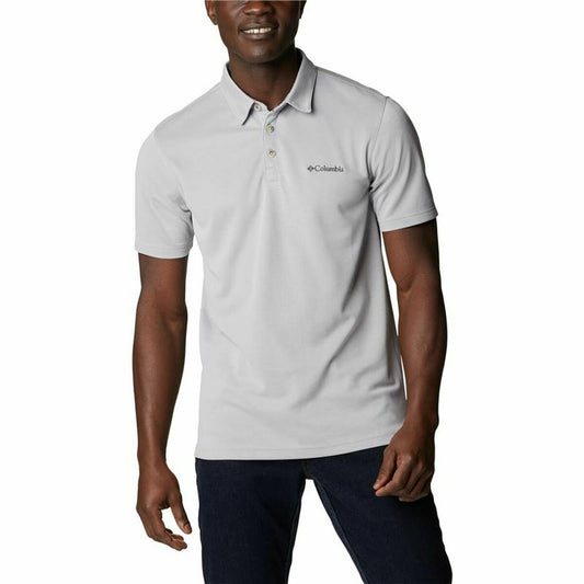 Herenpolo met Korte Mouwen Columbia Nelson Point™ Grijs