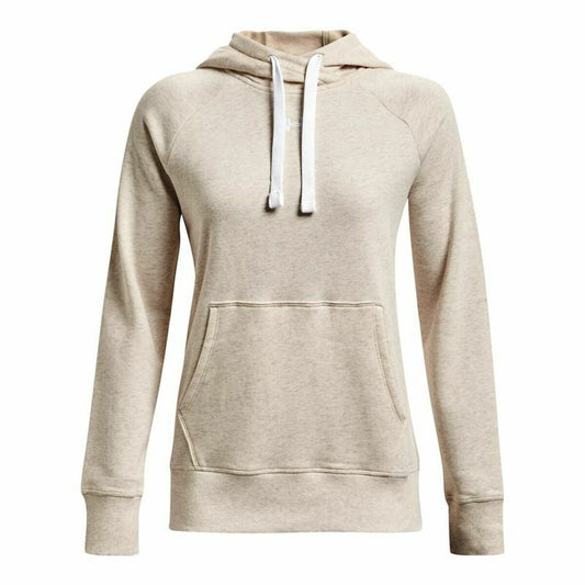 Dameshoodie Under Armour Rival Fleece Beige