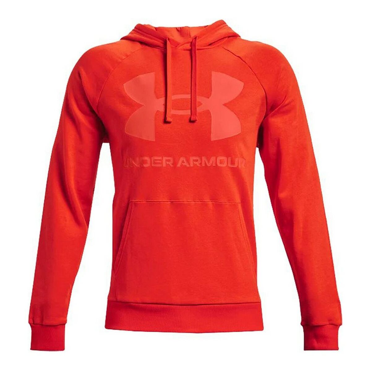 Herenhoodie Under Armour Rival Fleece Big Logo Oranje