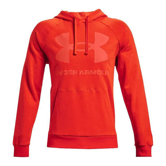 Herenhoodie Under Armour Rival Fleece Big Logo Oranje