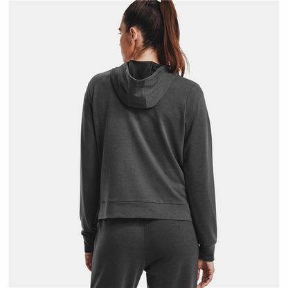Dameshoodie Under Armour Rival Terry FZ Met capuchon Donker grijs