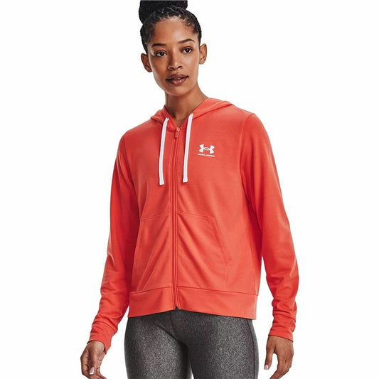 Dameshoodie met Rits Under Armour Rival Terry