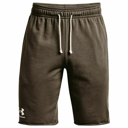 Broeken voor Volwassenen Under Armour  Rival Terry Mannen Olijf