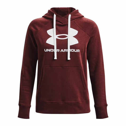 Dameshoodie Under Armour Rival Fleece Kastanjebruin