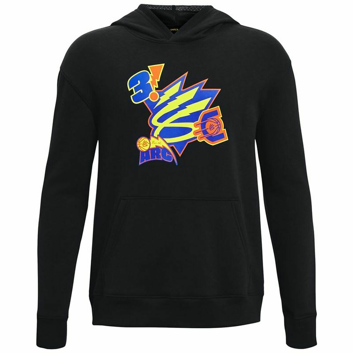 Kinderhoodie Under Armour Curry Big Splash Zwart