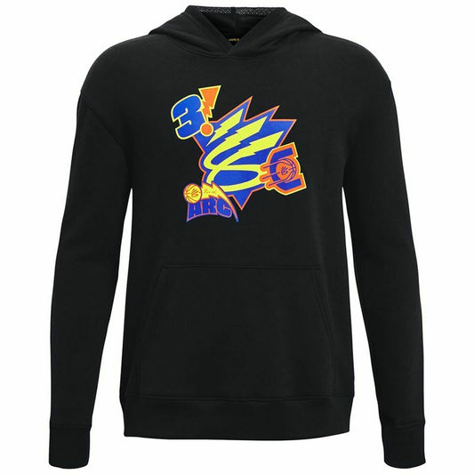 Kinderhoodie Under Armour Curry Big Splash Zwart